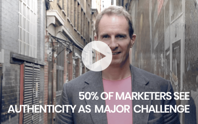 50% of marketers see authenticity as major challenge